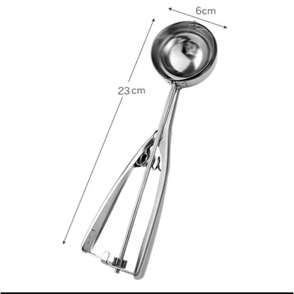 (READY STOCK)Ice Cream Scoop Spoon for Home Kitchen Aluminium Non Stick Anti Freeze 18cm Length