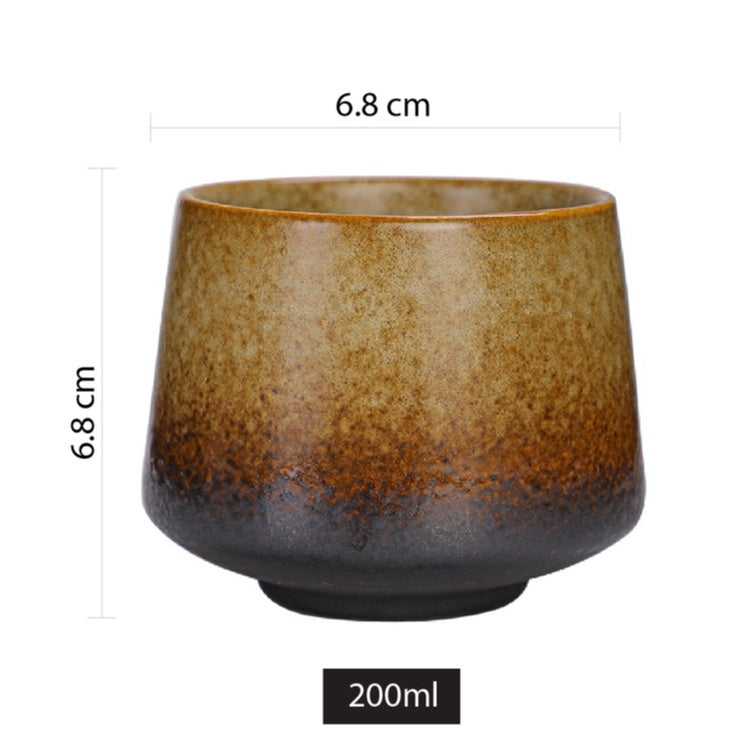 (Ready Stock)Espresso Coffee Tea Ceramic Underglaze Cup Mug Pottery Japanese Retro Style 180ml - 250ml