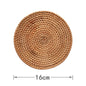 (Ready Stock)Coffee Drink Cup Woven Rattan Coaster Hand Made Nature Design Heat Insulation Decoration