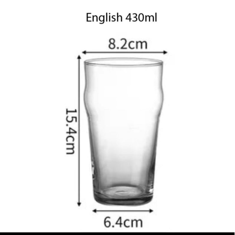 (READY STOCK)Transparent Clear Glass Tea Milk Coffee Dessert Cup Square Round Shape 350ml 450ml