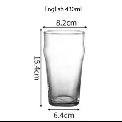 (READY STOCK)Transparent Clear Glass Tea Milk Coffee Dessert Cup Square Round Shape 350ml 450ml