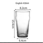 (READY STOCK)Transparent Clear Glass Tea Milk Coffee Dessert Cup Square Round Shape 350ml 450ml