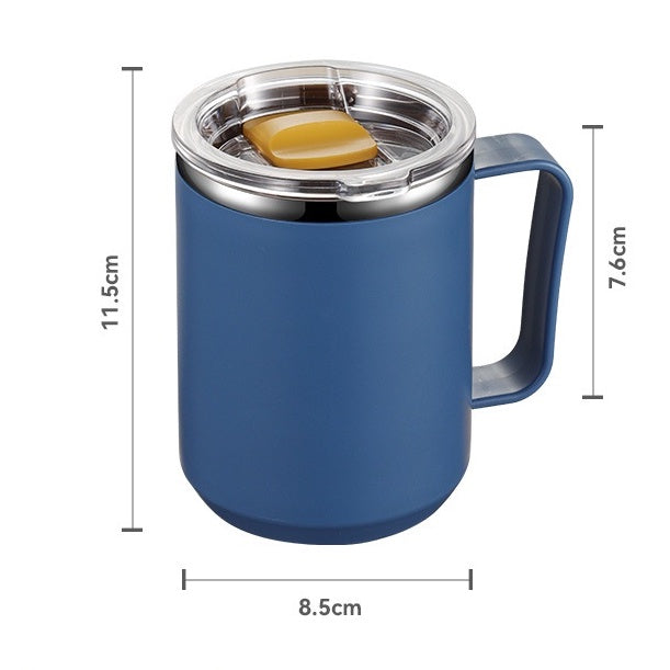 (Ready Stock)Coffee Tea Travel Sports Insulated Vacuum Mug Tumbler 360ml 460ml 510ml Stainless Steel With Lid