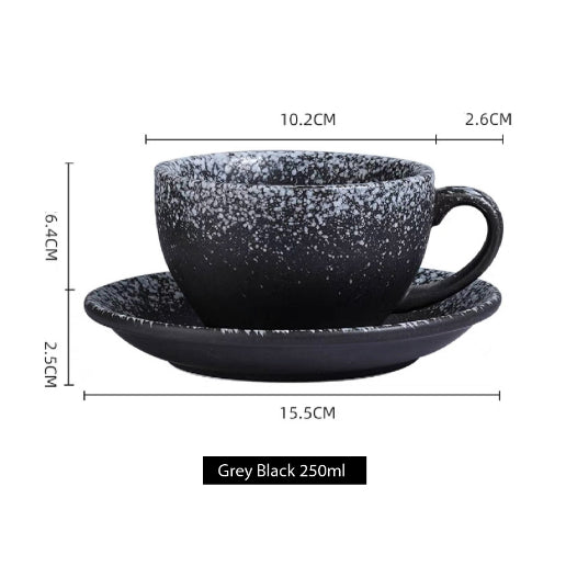 (READY STOCK)Coffee Tea Water Mug Latte Cup Handle 300ml Nordic Ceramic Japanese Style