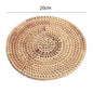 (Ready Stock)Coffee Drink Cup Woven Rattan Coaster Hand Made Nature Design Heat Insulation Decoration