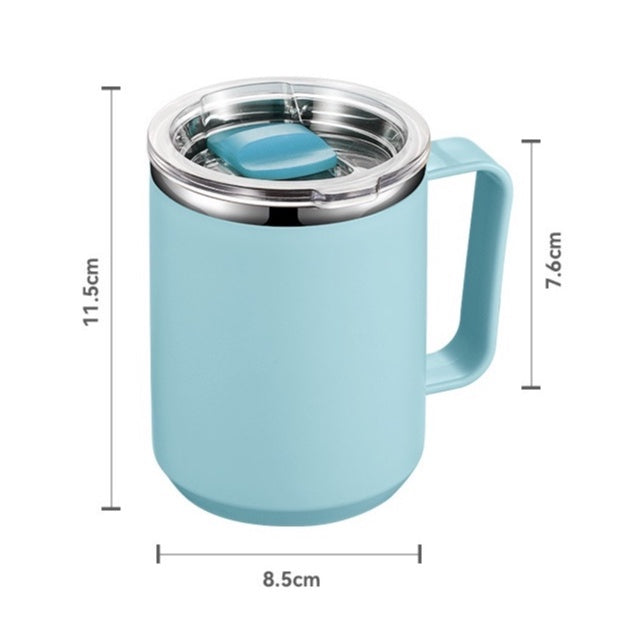 (Ready Stock)Coffee Tea Travel Sports Insulated Vacuum Mug Tumbler 360ml 460ml 510ml Stainless Steel With Lid