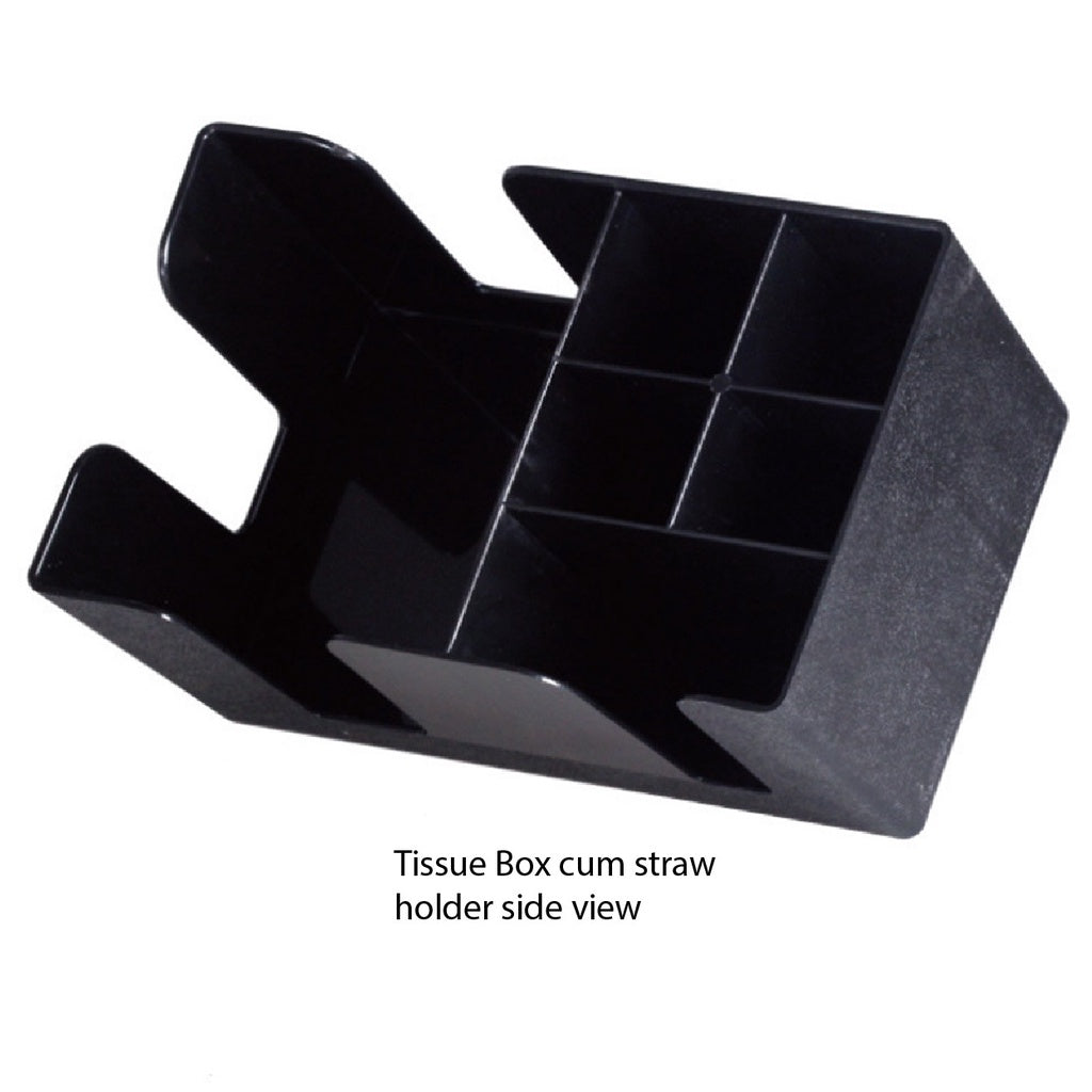 (READY STOCK)Napkin Tissue Straw Holder Box Storage Box Organizer Tidy Clean Straw Dispenser