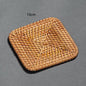 (Ready Stock)Coffee Drink Cup Woven Rattan Coaster Hand Made Nature Design Heat Insulation Decoration