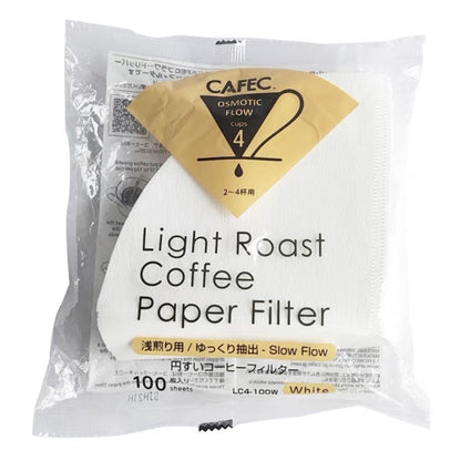 (Ready Stock)Coffee CAFEC Filter Paper Light Roast Slow Flow /Medium Roast/ Dark Roast  Made in Japan 100 pcs 01 02