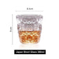 (READY STOCK)Transparent Clear Glass Tea Milk Coffee Dessert Cup Square Round Shape 350ml 450ml