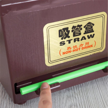 (READY STOCK)Napkin Tissue Straw Holder Box Storage Box Organizer Tidy Clean Straw Dispenser