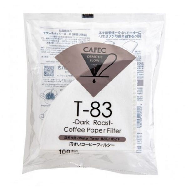 (Ready Stock)Coffee CAFEC Filter Paper Light Roast Slow Flow /Medium Roast/ Dark Roast  Made in Japan 100 pcs 01 02