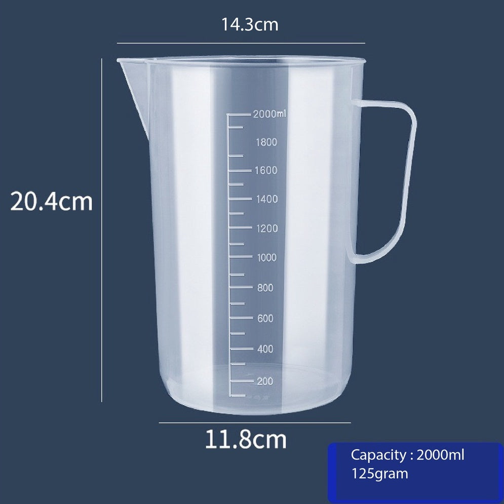 (READY STOCK)Measuring Jug Cup Plastic Transparent Kitchen Baking 100ml 250ml 500ml 1000ml 2000ml 3000ml 5000ml