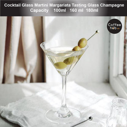 (Ready Stock)Martini Trumpet Glass Japanese Tall Cocktail Glass Ins 100ml 130ml 180ml