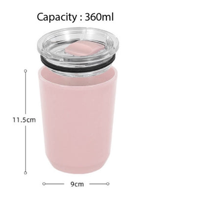 (Ready Stock)Coffee Tea Travel Sports Insulated Vacuum Mug Tumbler 360ml 460ml 510ml Stainless Steel With Lid