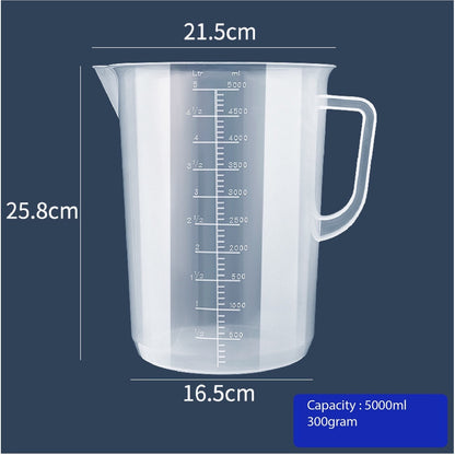 (READY STOCK)Measuring Jug Cup Plastic Transparent Kitchen Baking 100ml 250ml 500ml 1000ml 2000ml 3000ml 5000ml