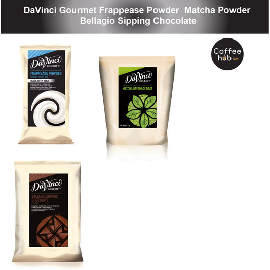 (Ready Stock)DaVinci Gourmet Frappease Powder 1.5kg Neutral Frappease/Bellagio Sipping Chocolate 1kg/Matcha Powder 1kg