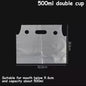 (READY STOCK)Paper Cup Plastic Bag Thickened Disposable Take Away Packaging Bag Milk Tea Beverage 100pcs