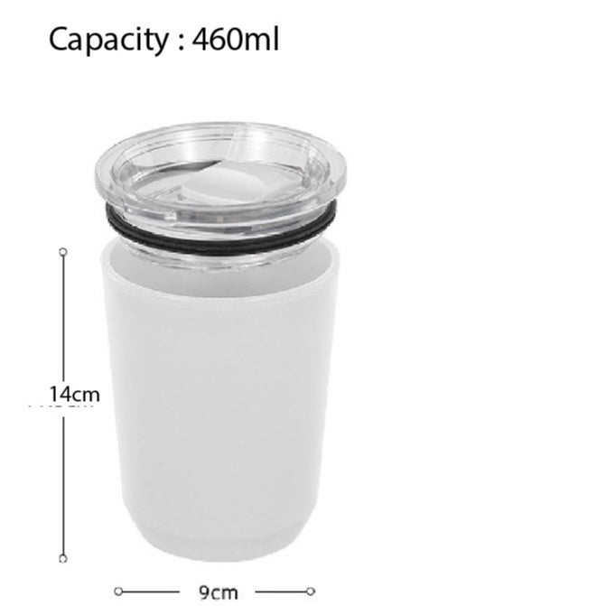 (Ready Stock)Coffee Tea Travel Sports Insulated Vacuum Mug Tumbler 360ml 460ml 510ml Stainless Steel With Lid