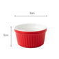 (READY STOCK)Baking Dessert Cake Caramel Pudding Bowl Ceramic Ramekins Soufflé Baking Cup Oven High Temperature