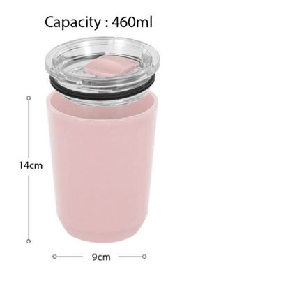 (Ready Stock)Coffee Tea Travel Sports Insulated Vacuum Mug Tumbler 360ml 460ml 510ml Stainless Steel With Lid