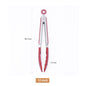 (READY STOCK) Solid 7/9/12 Inch Silicone Food Tong with Stainless Steel Handle / Kitchen Silicone Tong / Food Clip