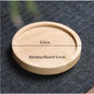 (READY STOCK) Coffee Cup Wood Coaster Square Round Resistant Heat Drink Mat Cup Pad Non Slip 8.8cm