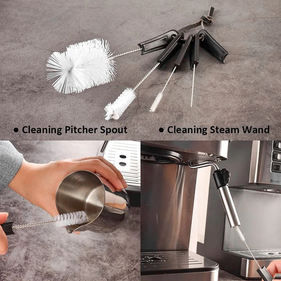 (Ready Stock)Espresso Machine Brush Cleaning With Portafilter Basket Removal Tools Set Barista Acceesories