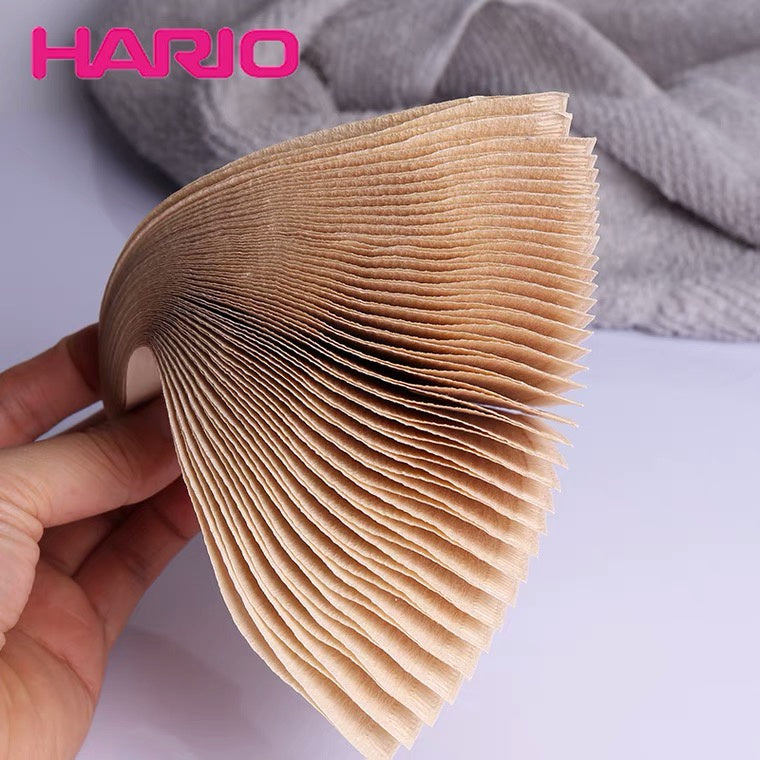 (Ready Stock)Genuine Hario Japan V60 Filter Paper Brown Unbleached White 01 02 | 40 Pcs 100 pcs