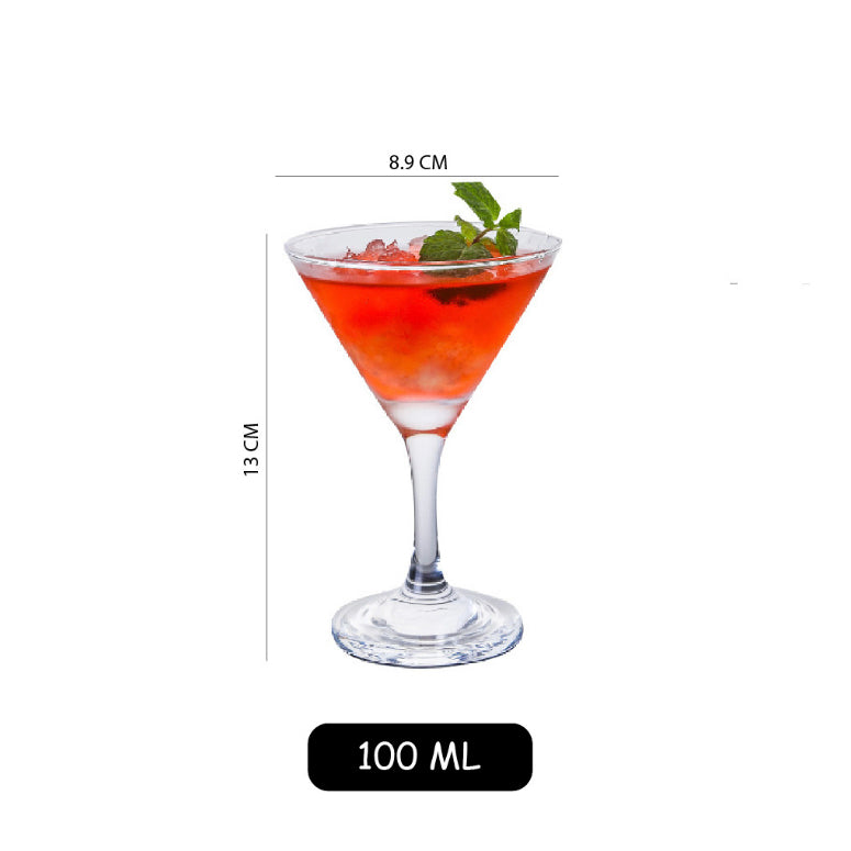 (Ready Stock)Martini Trumpet Glass Japanese Tall Cocktail Glass Ins 100ml 130ml 180ml