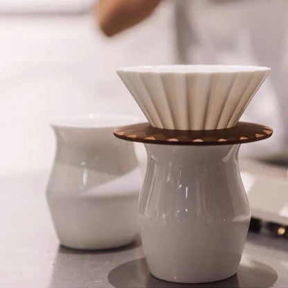 (Ready Stock)ORIGINAL Japan Origami Ceramic Coffee Dripper Size S |ORIGINAL Origami Competition Sensory Cup