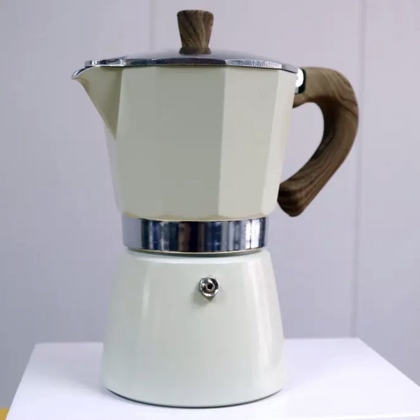 (Ready Stock)Espresso Coffee Maker Italian Style Moka Pot Stove Top 150ml 300ml Various Cols Choice Premium Quality