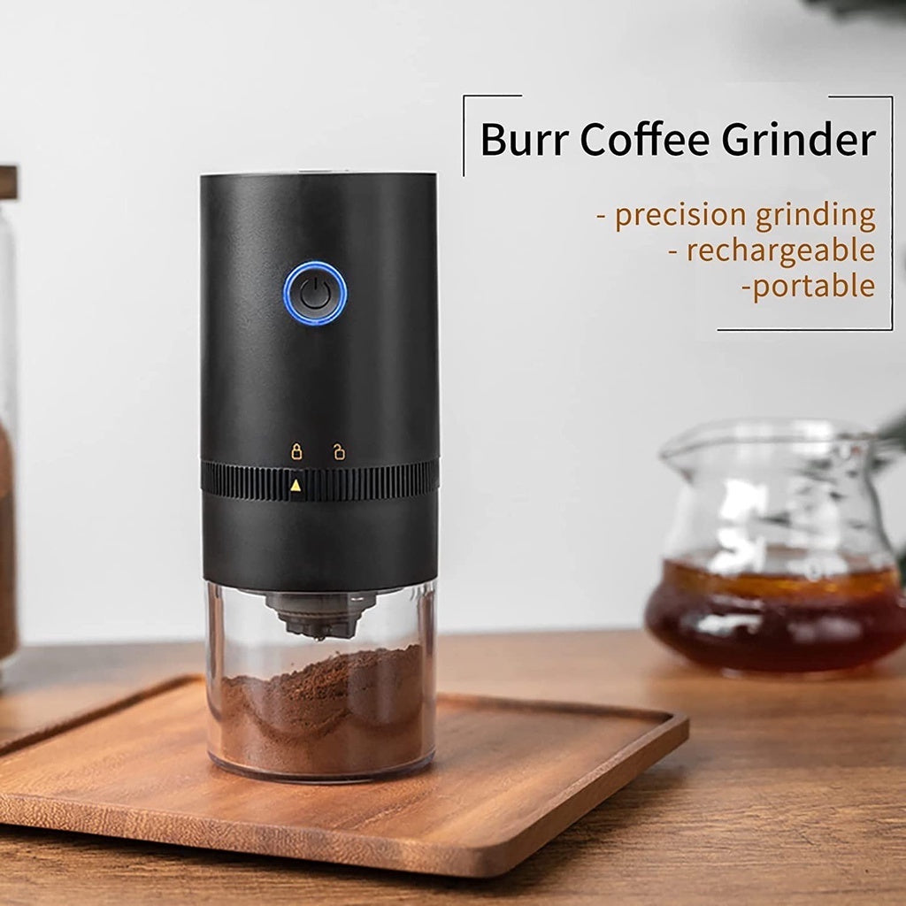 (Ready Stock)Coffee Portable Electric Coffee Grinder Automatic Type C USB Rechargeable Ceramic Burr Grind