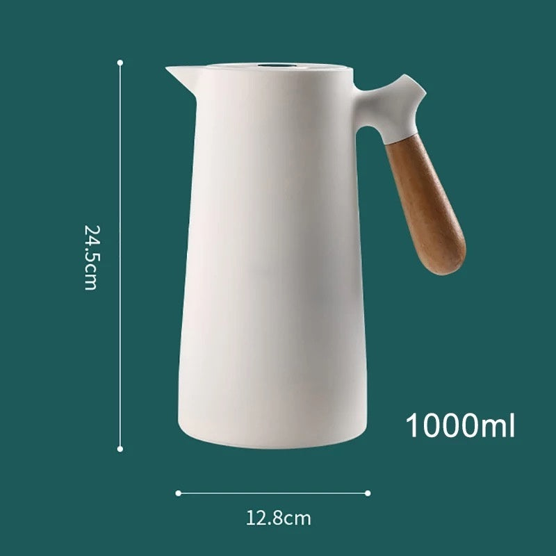 (READY STOCK)1000ml Heat Insulation Thermal Flask Jug Bottle Hot Water With Handle Temperature Display