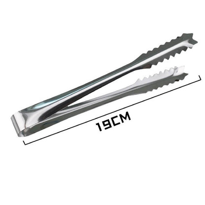 (Ready Stock)Stainless Steel Tongs For Ice Cube BBQ Clip Sandwich Bread Sugar Cube Clip 11cm /15cm Length