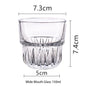 (READY STOCK)Coffee Latte Juice Wine Whisky Drink Café IN Style Clear Tempered Glass Cup Retro