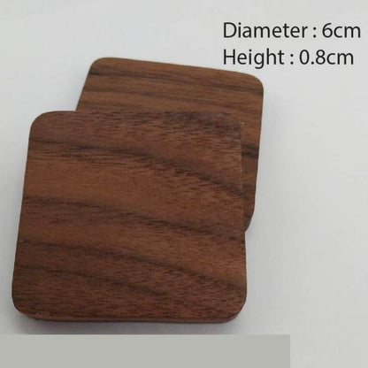 (READY STOCK) Coffee Cup Wood Coaster Square Round Resistant Heat Drink Mat Cup Pad Non Slip 8.8cm