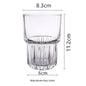 (READY STOCK)Coffee Latte Juice Wine Whisky Drink Café IN Style Clear Tempered Glass Cup Retro