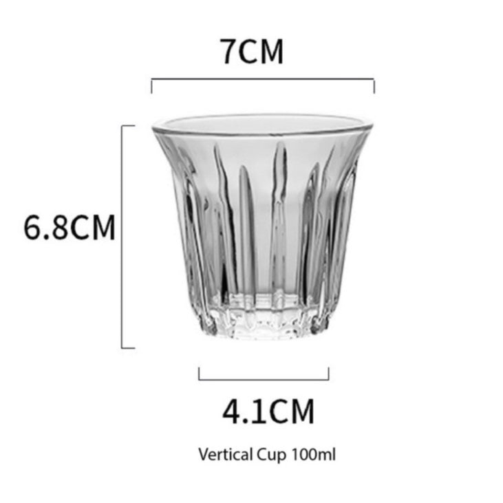 (READY STOCK)Coffee Latte Juice Wine Whisky Drink Café IN Style Clear Tempered Glass Cup Retro