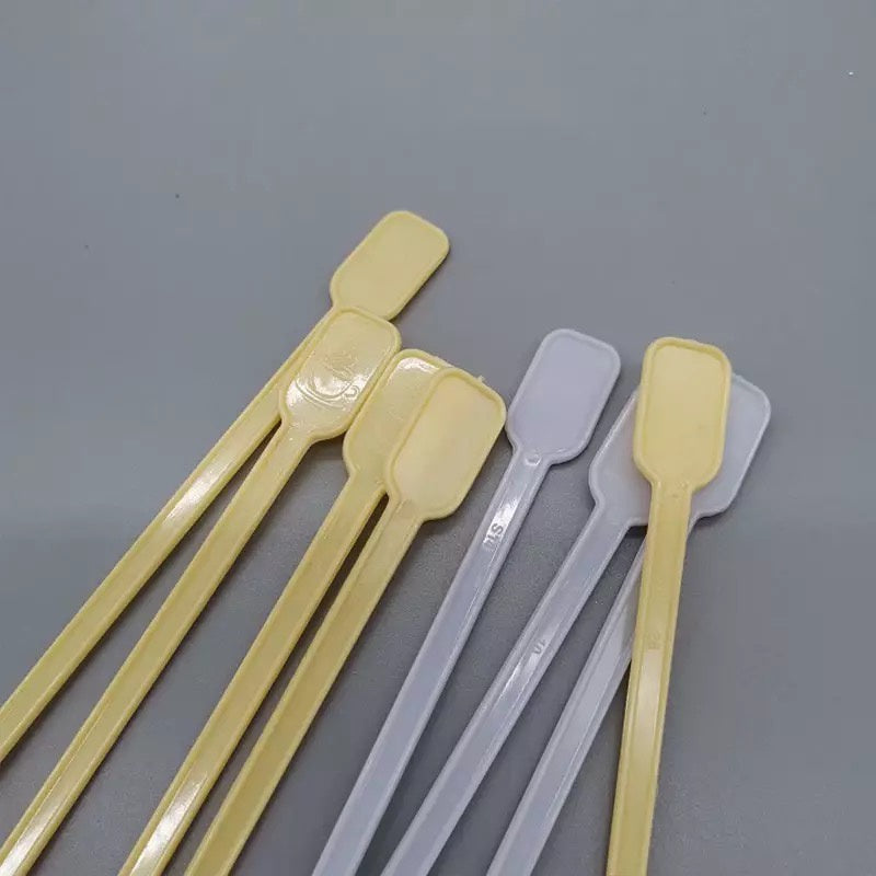 Ready Stock)Coffee Mixing Plastic Stirrer With Handle Tea Milk Café Supplies 13cm Length ±500pcs/bag