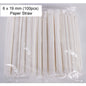 (READY STOCK)Coffee Boba Milk Tea Paper /PLA  Straw Café Supplies 19 23cm Length ±100pcs/bag 0.6cm 1.2cm(Paper Wrapped)