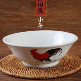 (Ready Stock)Chicken Rooster Bowl Retro Nostalgic Thickened Ceramic Soup Noodle Film Props Various Sizes