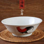 (Ready Stock)Chicken Rooster Bowl Retro Nostalgic Thickened Ceramic Soup Noodle Film Props Various Sizes