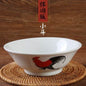 (Ready Stock)Chicken Rooster Bowl Retro Nostalgic Thickened Ceramic Soup Noodle Film Props Various Sizes