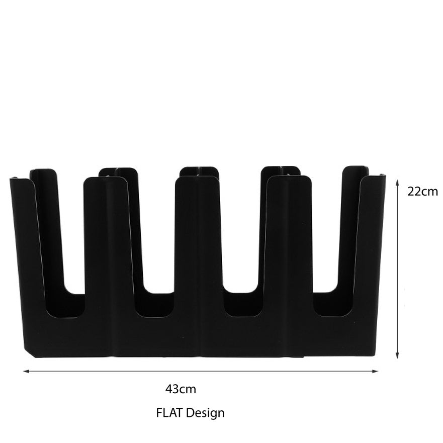 (Ready Stock)Coffee Shop Paper Cup Holder Adjustable Display Rack Disposable Cup Organizer 4 Compartment