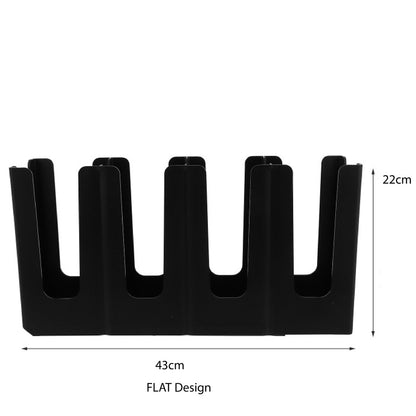 (Ready Stock)Coffee Shop Paper Cup Holder Adjustable Display Rack Disposable Cup Organizer 4 Compartment