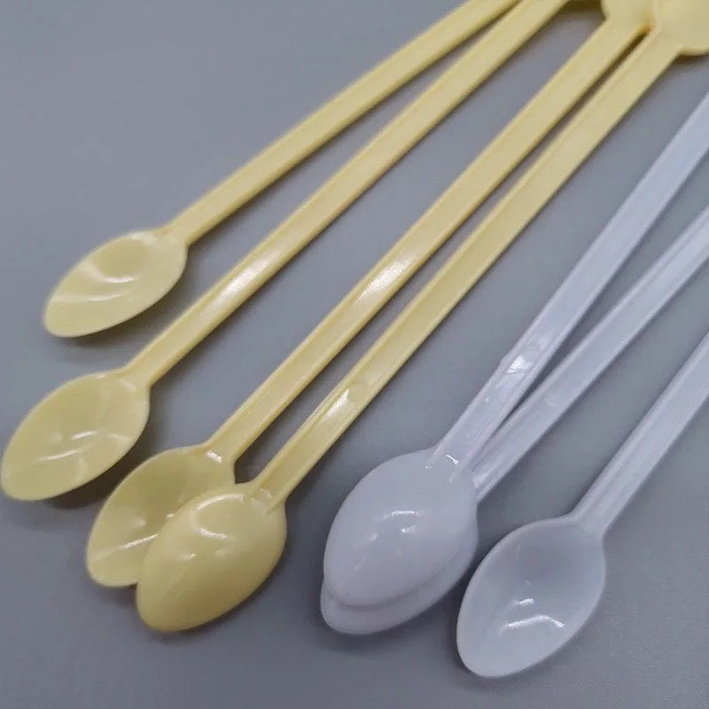 Ready Stock)Coffee Mixing Plastic Stirrer With Handle Tea Milk Café Supplies 13cm Length ±500pcs/bag