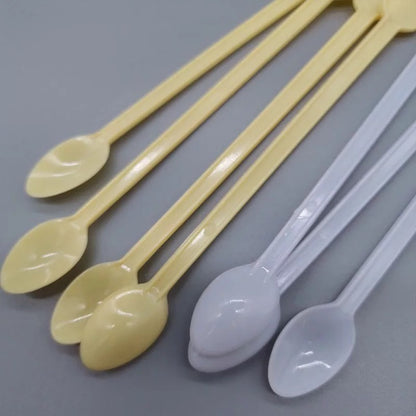 Ready Stock)Coffee Mixing Plastic Stirrer With Handle Tea Milk Café Supplies 13cm Length ±500pcs/bag