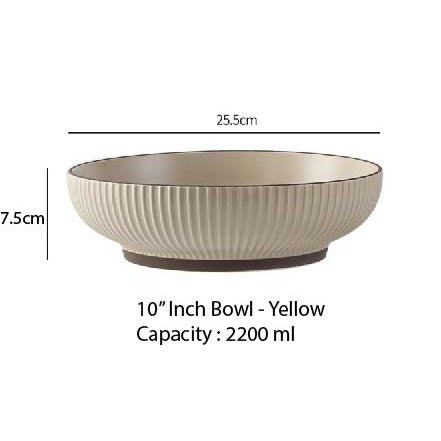 (READY STOCK)Nordic Ceramic Dish Set Household Bowl / Plate / Spoon Vertical Stripe Tableware