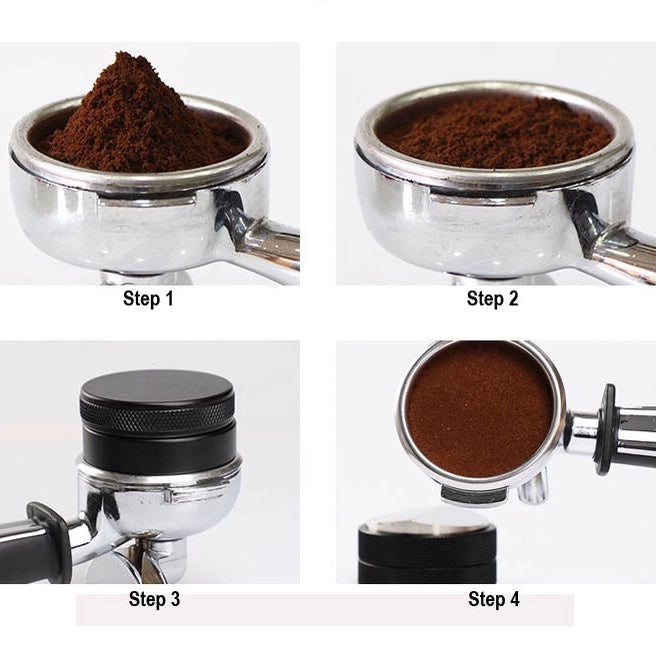 (Ready Stock)Espresso Coffee Distributor Leveler Tools Height Adjustable 51mm/53mm Breville/58mm